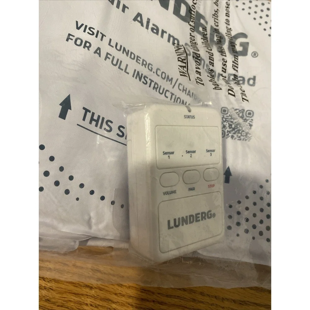 Lunderg Bed and Chair Alarm Pad System Wireless Early Alert Sensor Pad NEW!